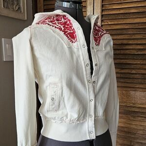 NWT Hale Bob brand, Bomber-Style Hoodie.